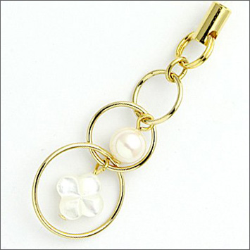 伊勢志摩産あこや真珠携帯ストラップ