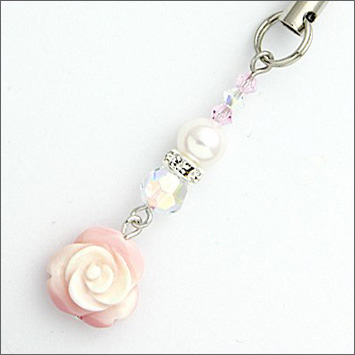 伊勢志摩産あこや真珠携帯ストラップ