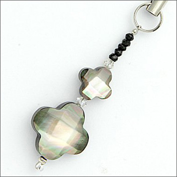 真珠母貝（黒蝶貝）携帯ストラップ