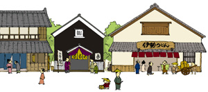 街並みのカット